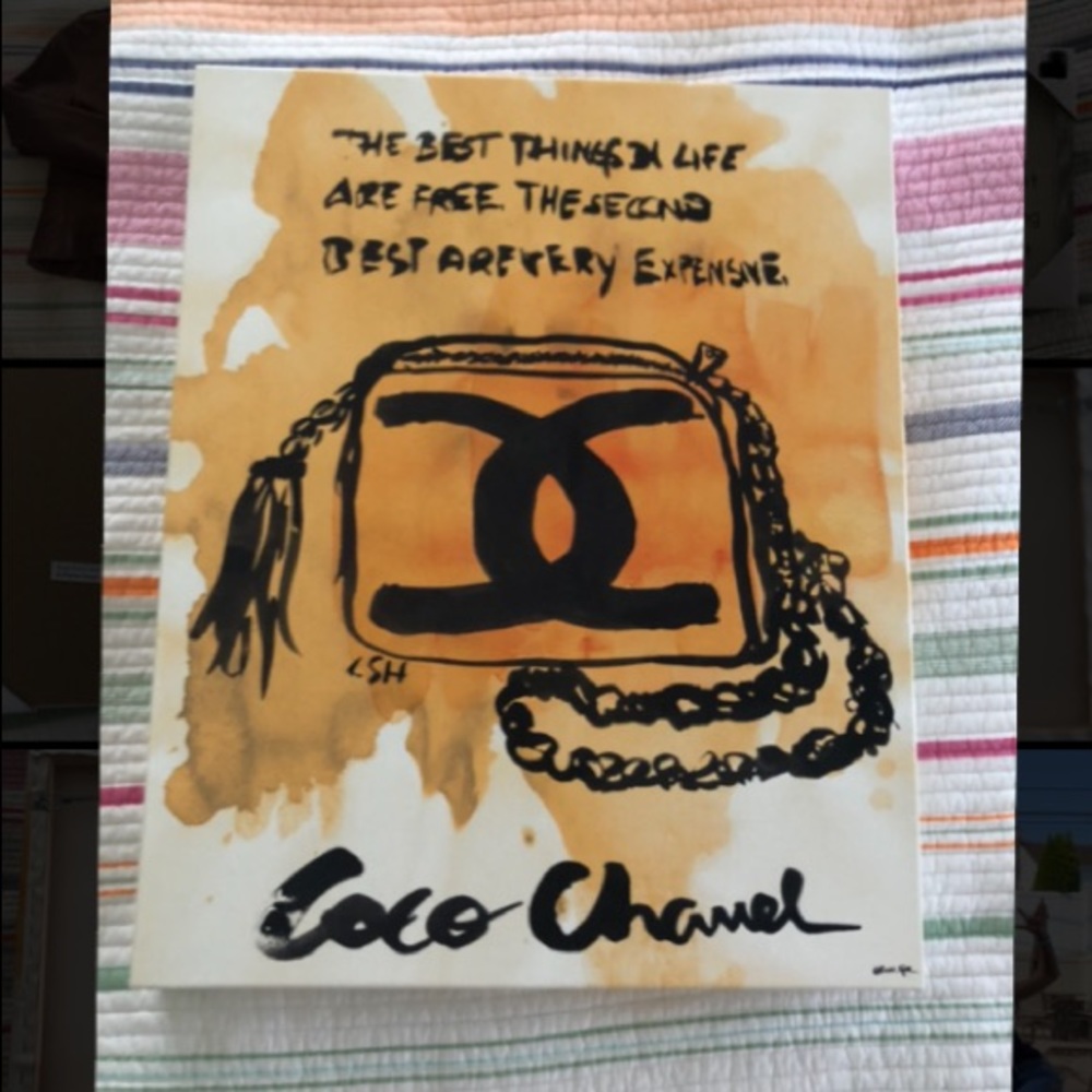 coco chanel Oliver Gal canvas painting wall decor
